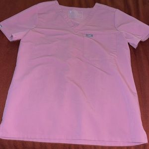 Small chalk pink scrub top